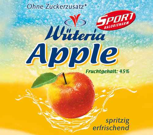 Wüteria Mineralwasser Apple Sport