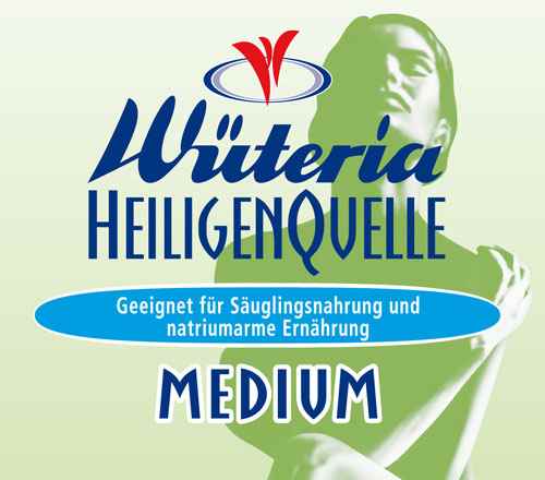 Wüteria Mineralwasser Heiligenquelle Medium